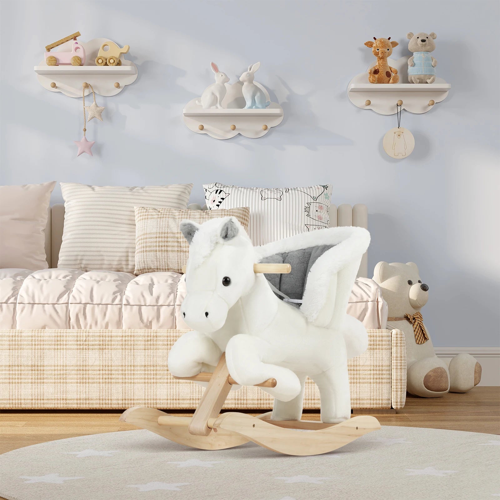 CloudRide™ Plush Rocking Unicorn
