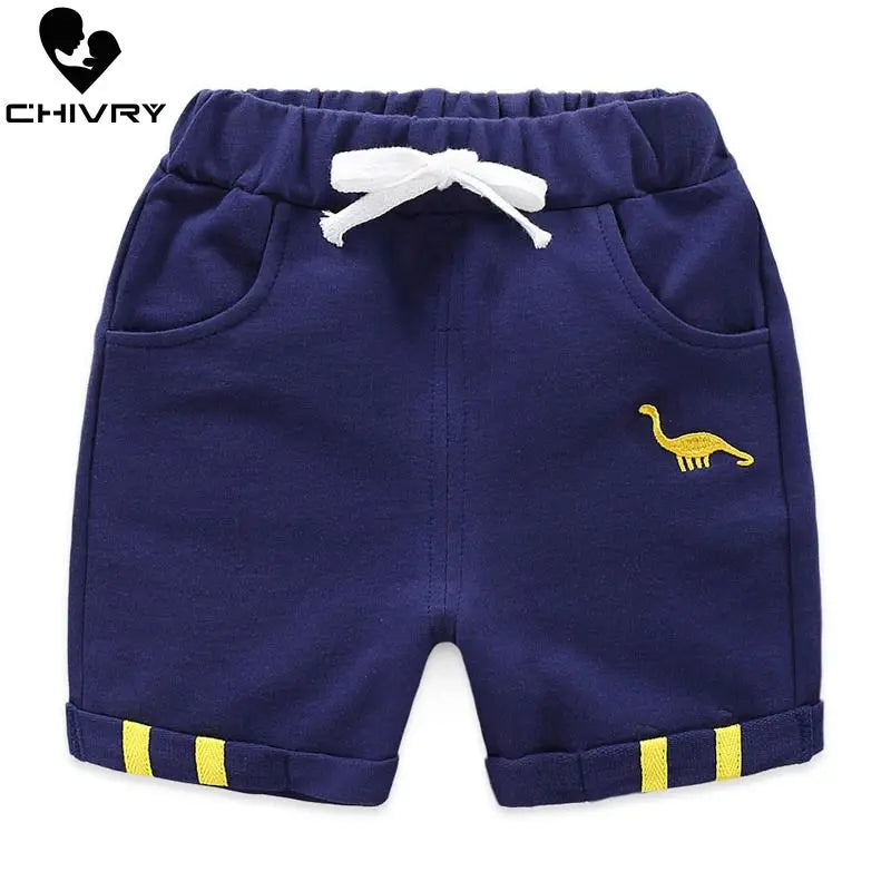 Dinosaur Print Cotton Shorts