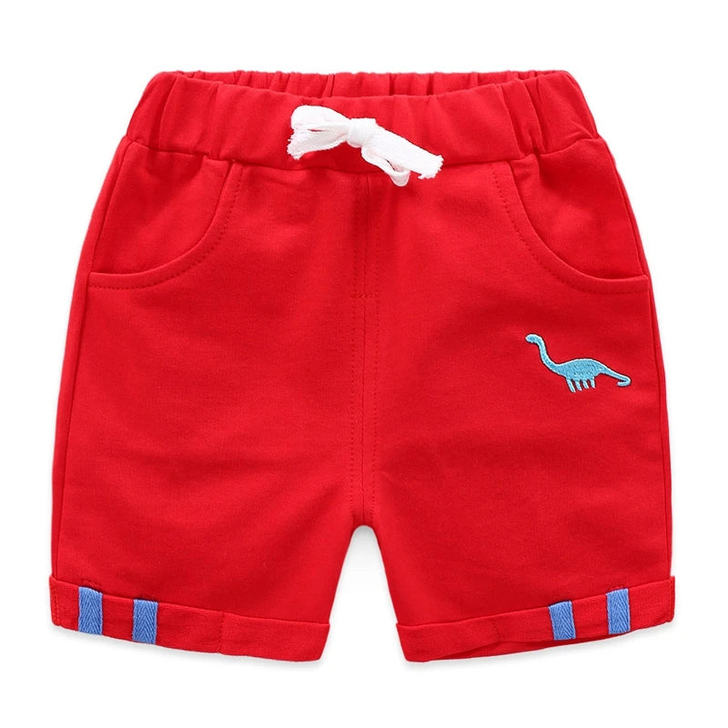 Dinosaur Print Cotton Shorts