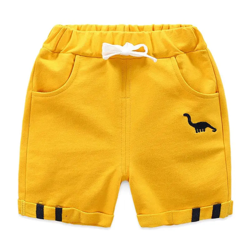Dinosaur Print Cotton Shorts