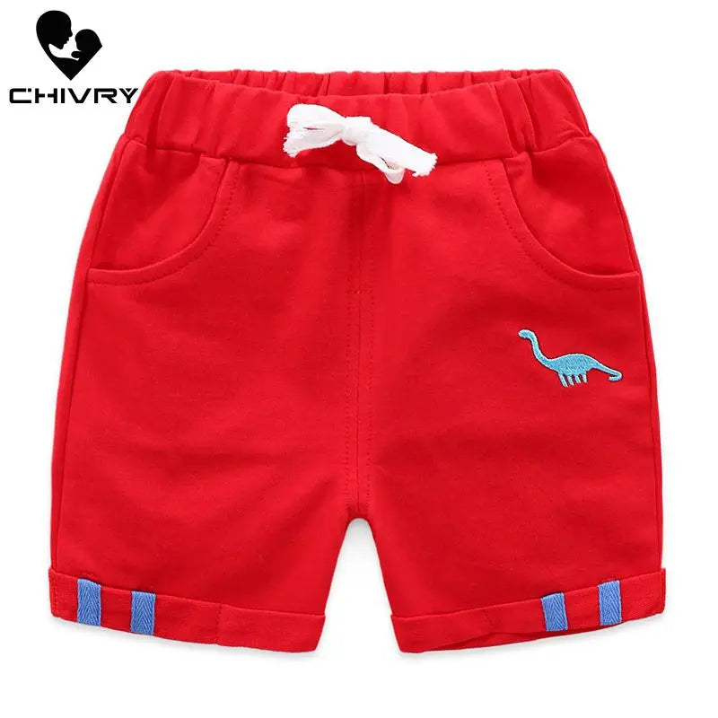 Dinosaur Print Cotton Shorts