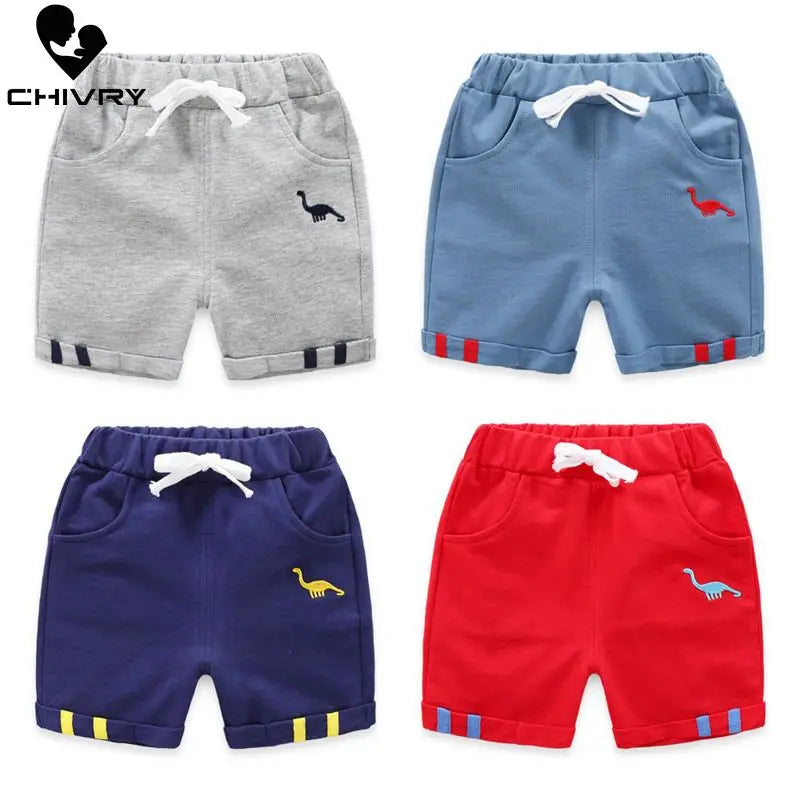 Dinosaur Print Cotton Shorts