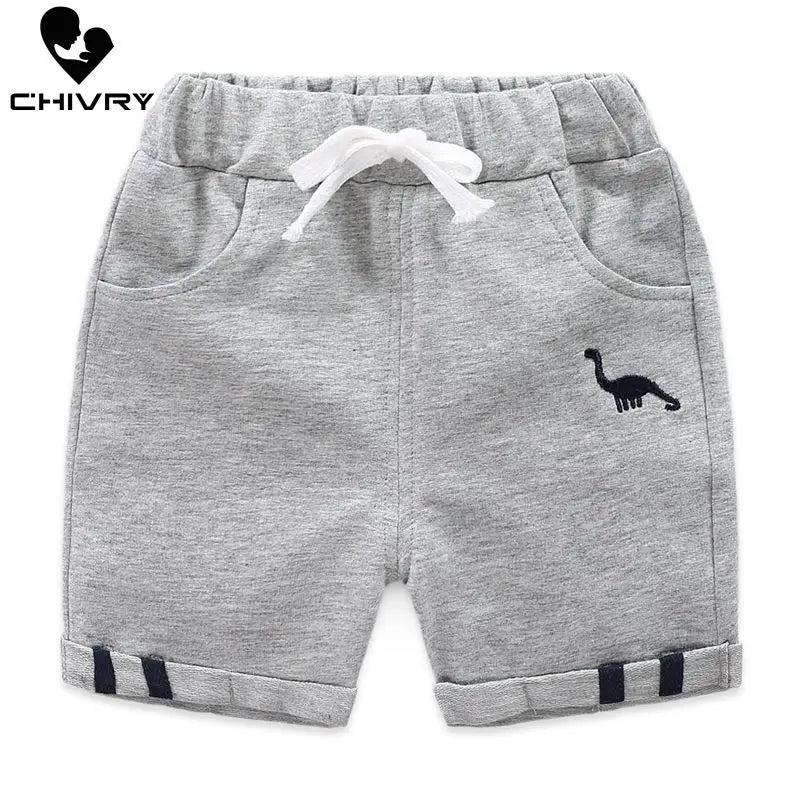 Dinosaur Print Cotton Shorts