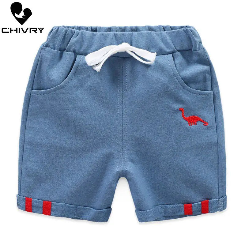 Dinosaur Print Cotton Shorts