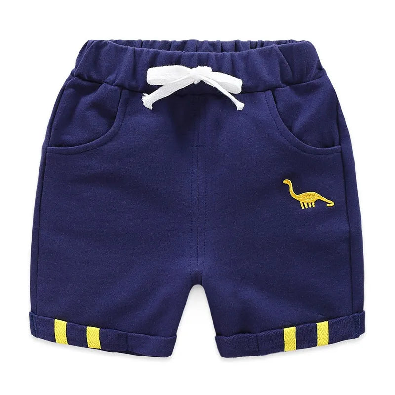 Dinosaur Print Cotton Shorts