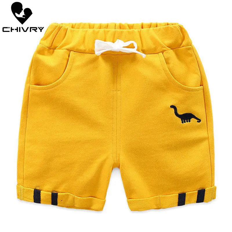 Dinosaur Print Cotton Shorts
