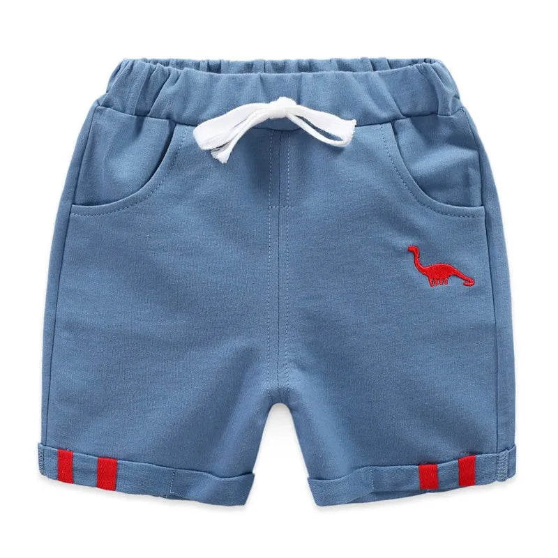 Dinosaur Print Cotton Shorts