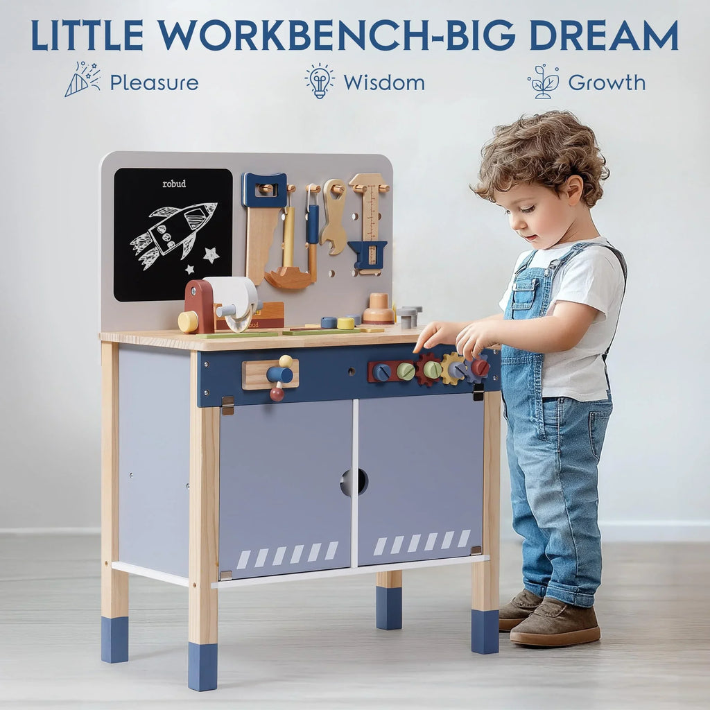 Little Builder Wooden Tool Bench
