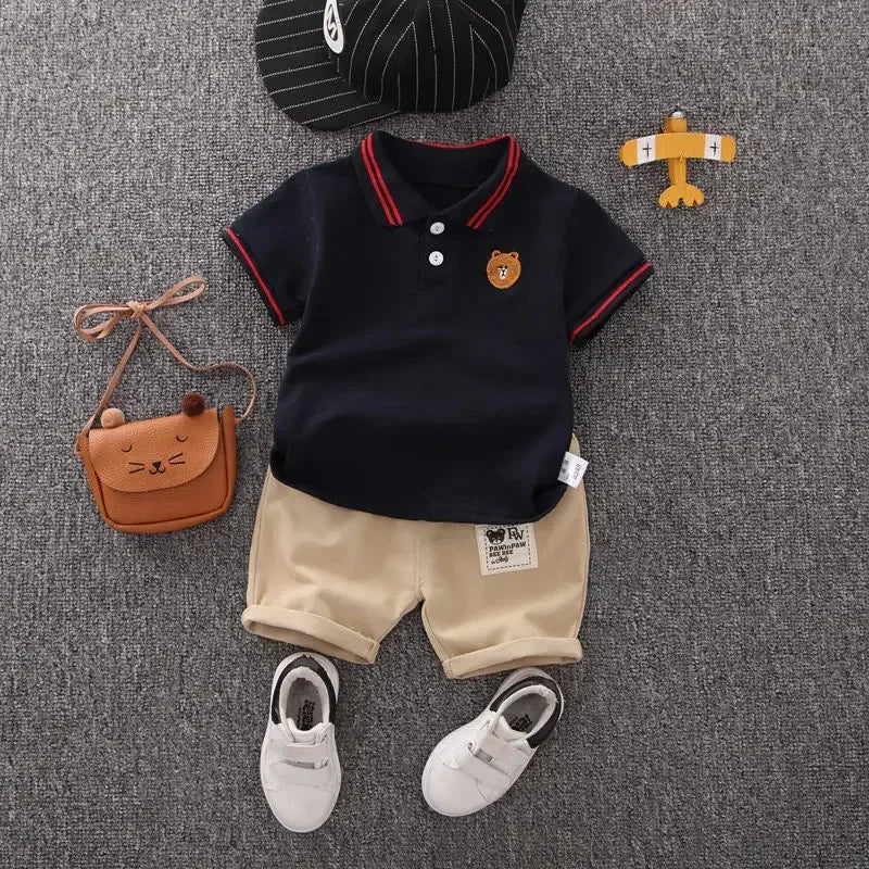 The Little Explorer Polo and Short Set
