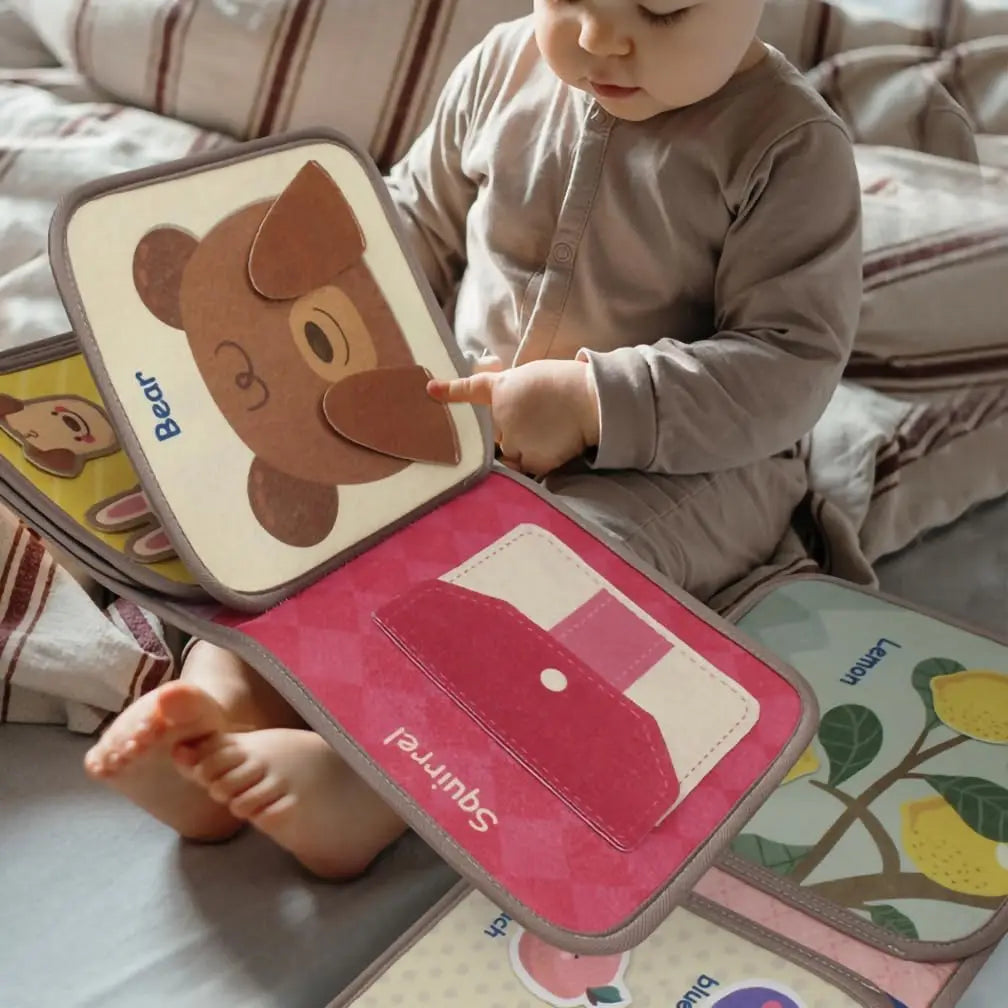 SnuggleLearn™ Baby Soft Animal Book