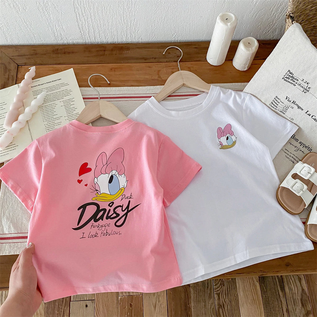 Girl's  Daisy Printed T-shirt