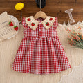 Strawberry Lapel Girl Dress