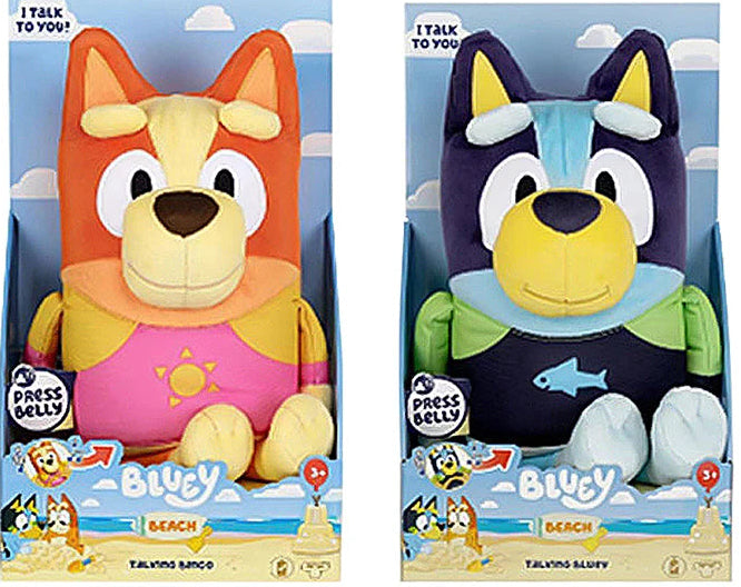 Bluey & Bingo: Talking Beach Adventure Plush