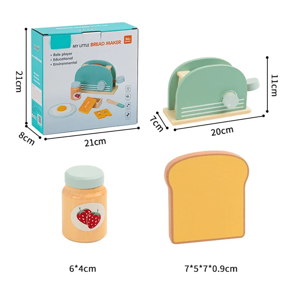 The Little Chef’s Wooden Toaster Set