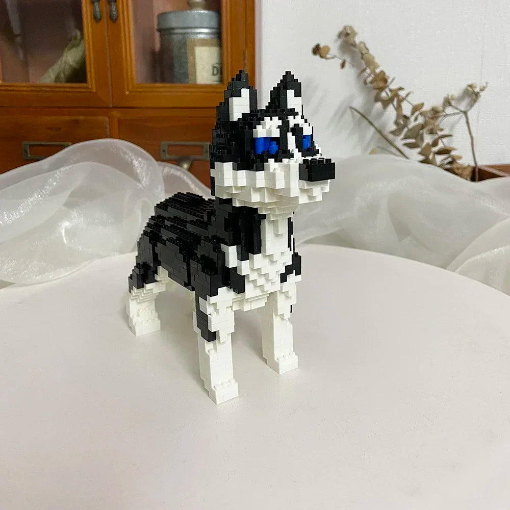 KNEW BUILT Dog Model Mini Building Block Toys