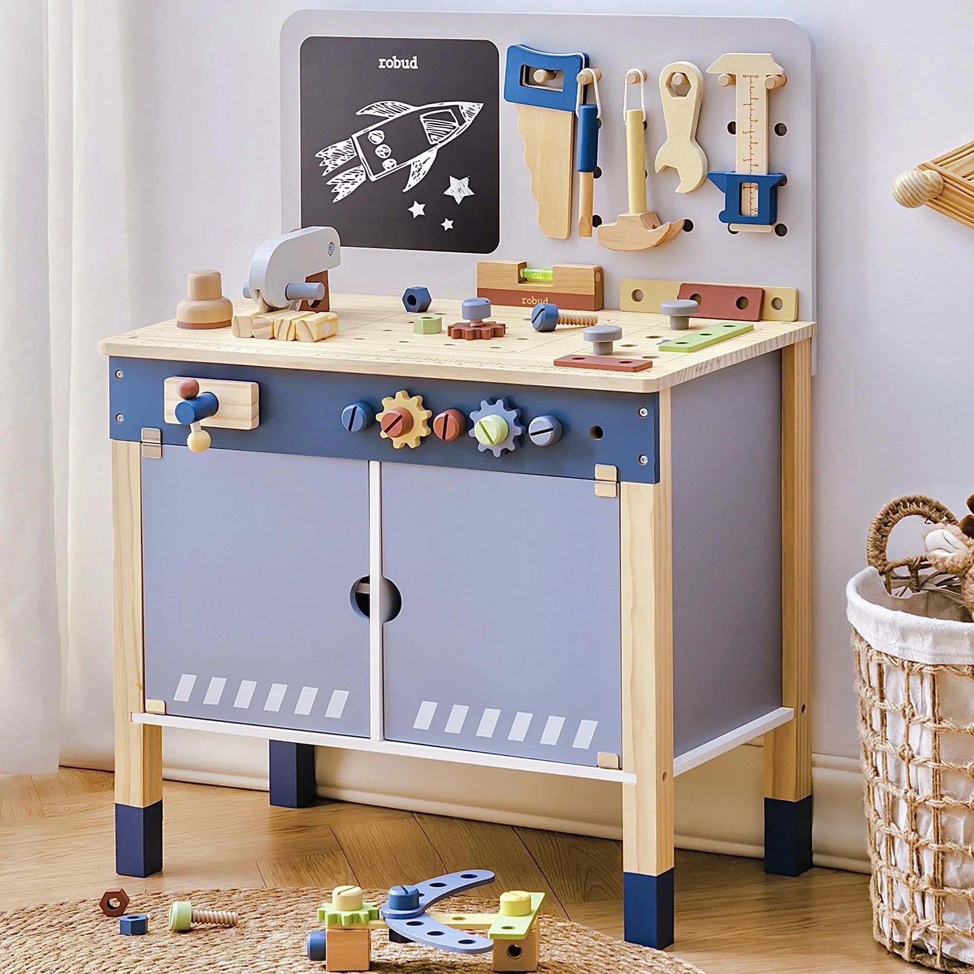 Little Builder Wooden Tool Bench