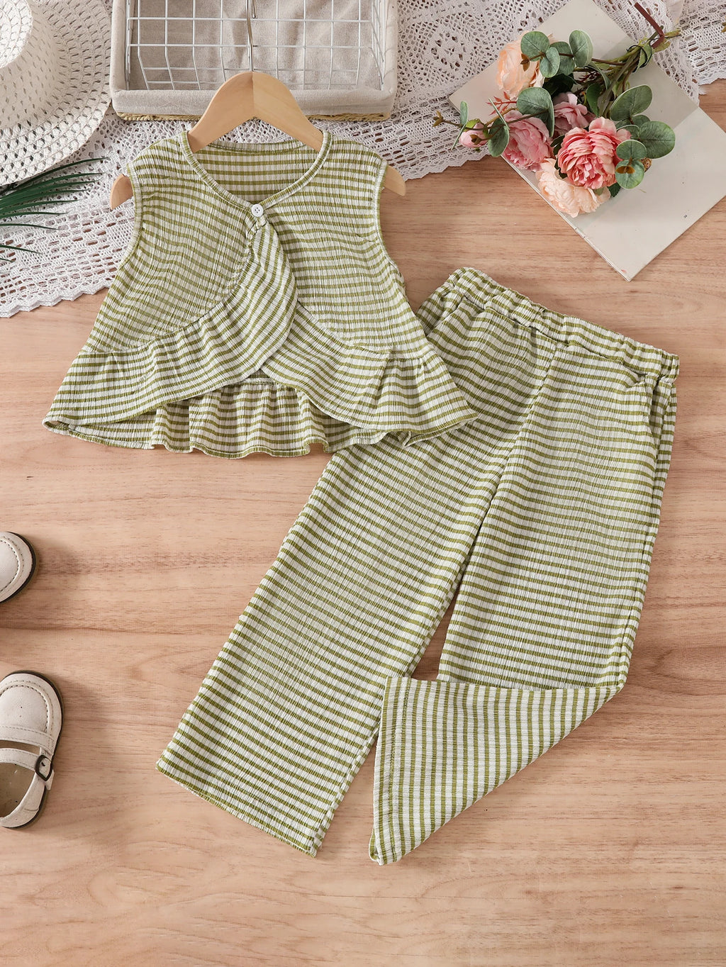 Cute Irregular Sleeveless Two-Piece
