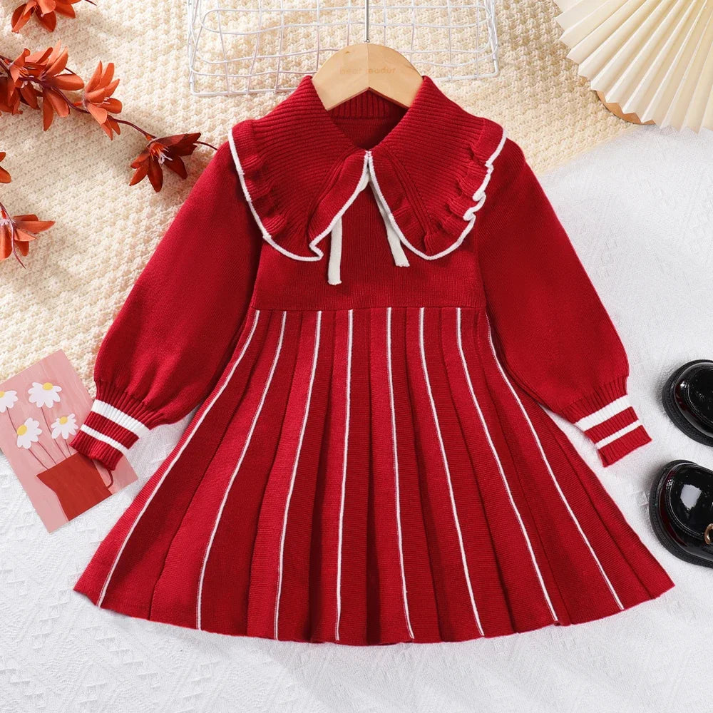 Retro Knitted Wool Dress