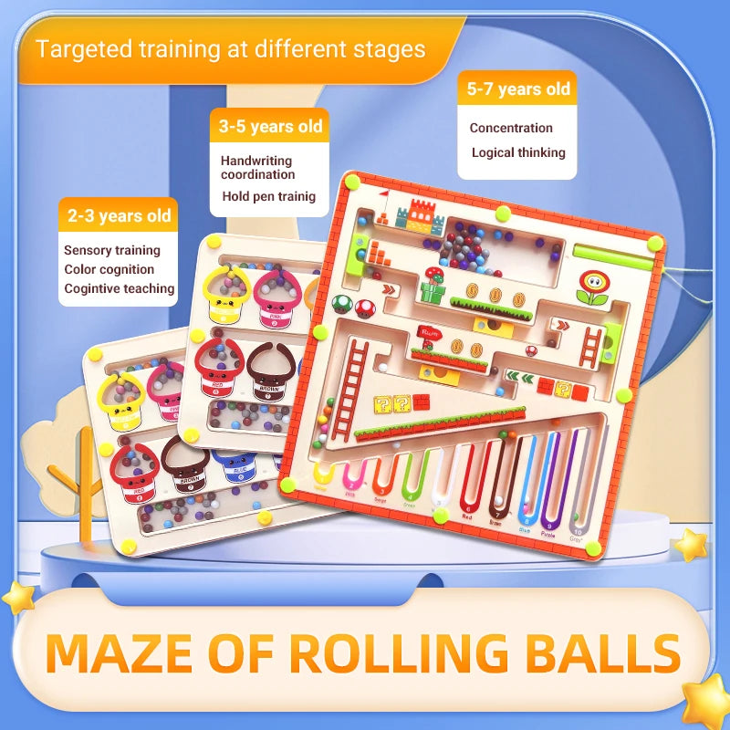 ColorPath™ Montessori Magnetic Maze Board