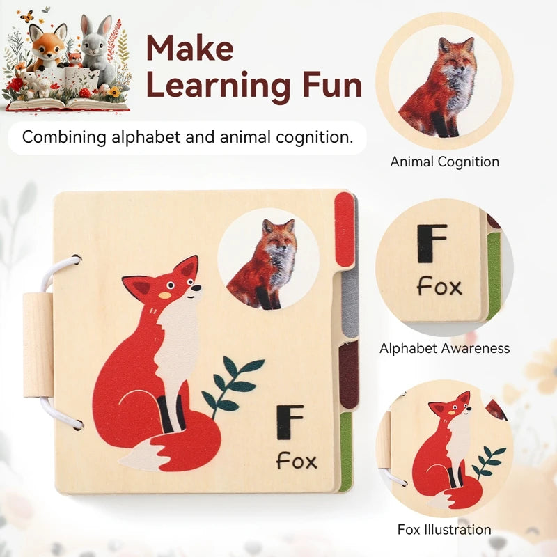 martWood™ Alphabet Animal Learning Board