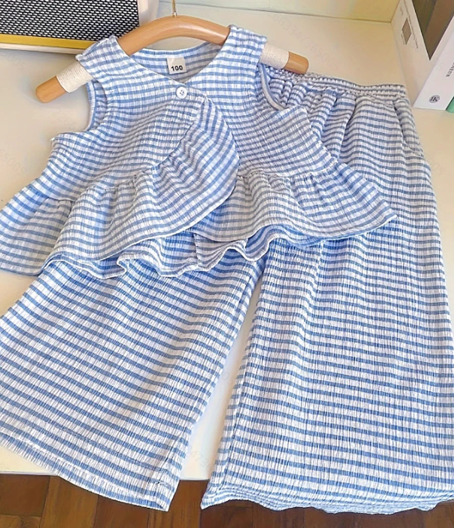 Cute Irregular Sleeveless Two-Piece
