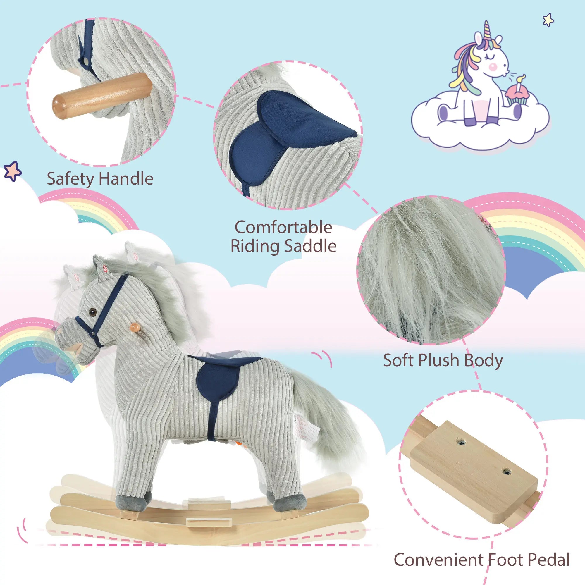 Sterling Soft-Cord Rocking Horse