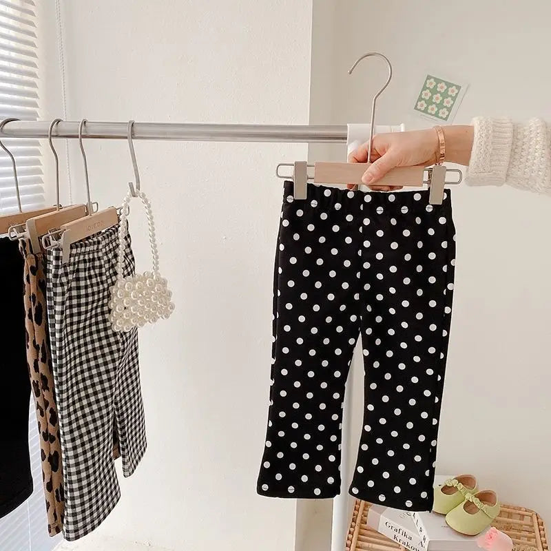 Girls Fashionable Flared Trousers