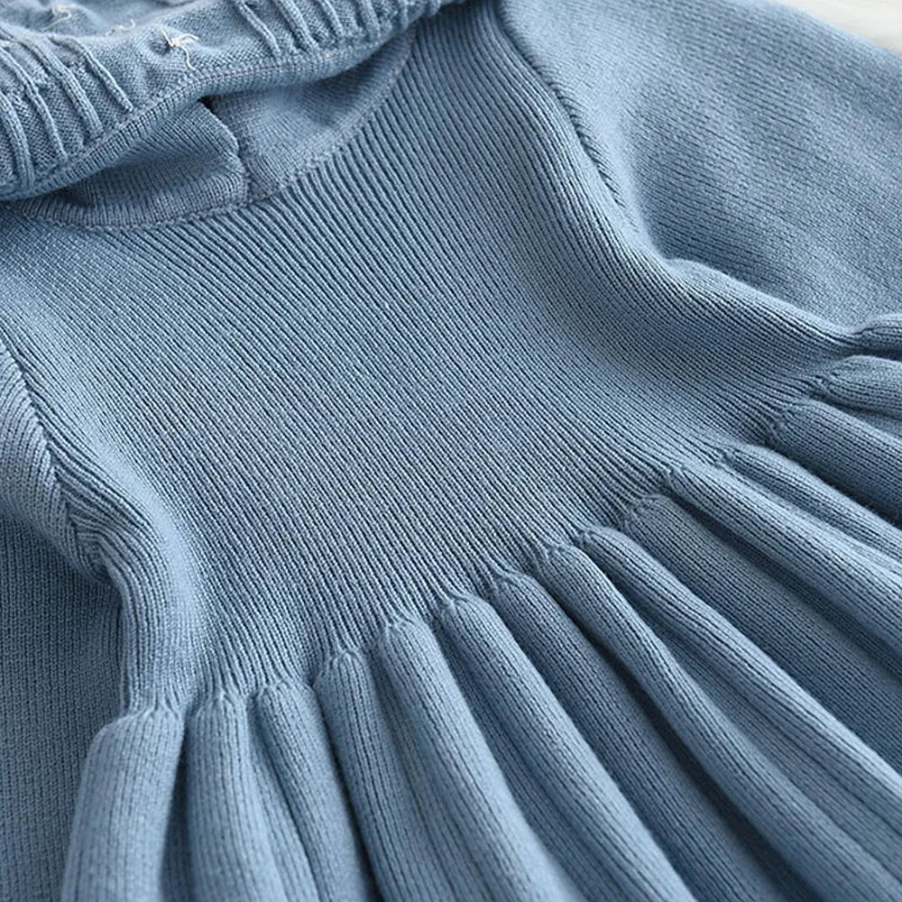 Retro Knitted Wool Dress