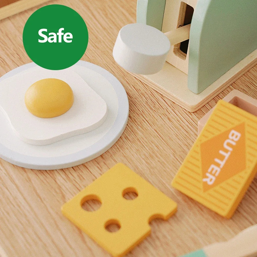 The Little Chef’s Wooden Toaster Set