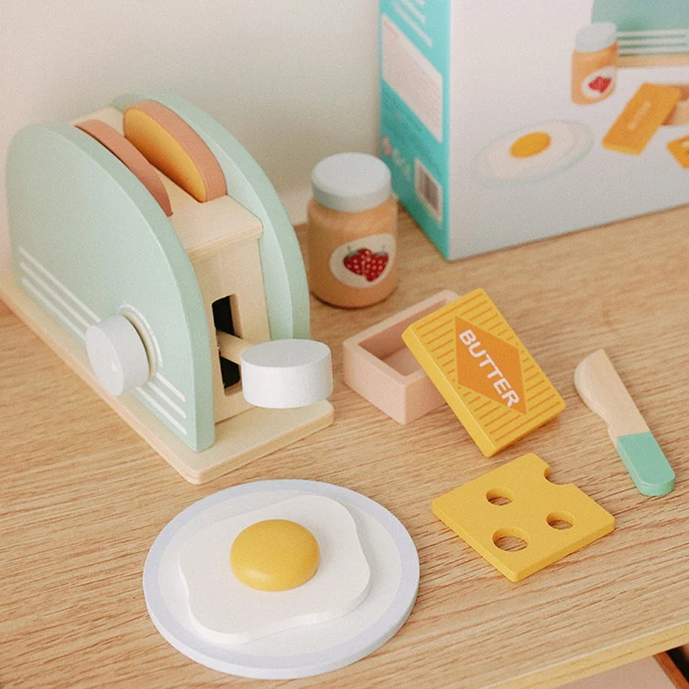 The Little Chef’s Wooden Toaster Set