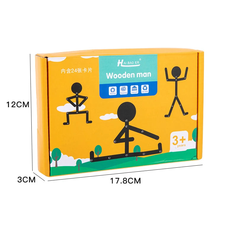FlexiPose Wooden Kinetic Manikin