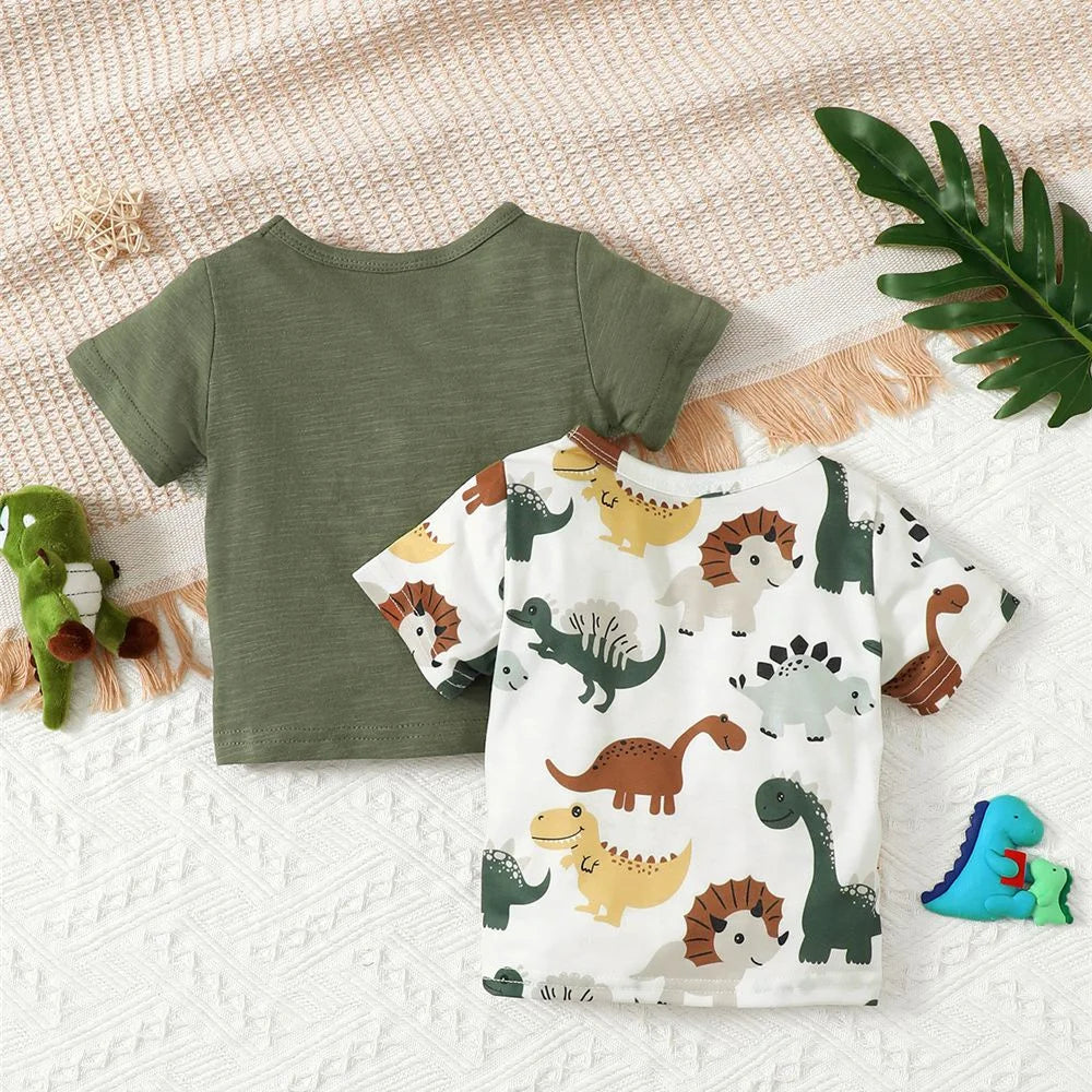 Dino Essential Cotton Tee 2PCS