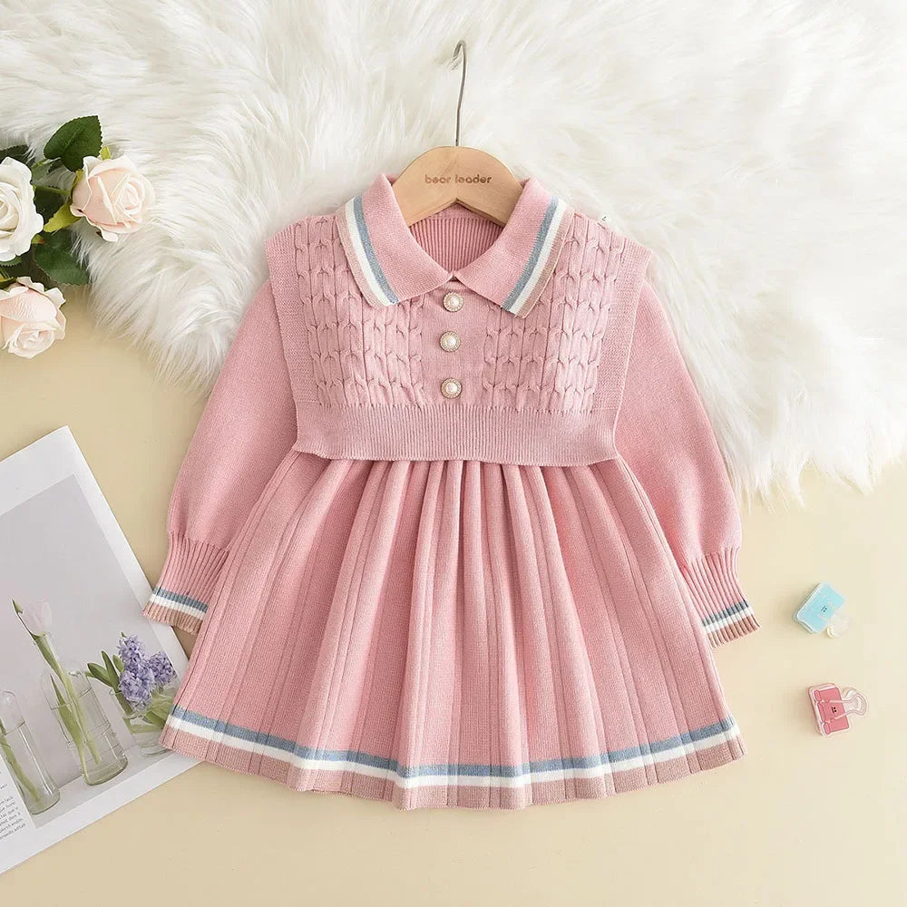 Retro Knitted Wool Dress