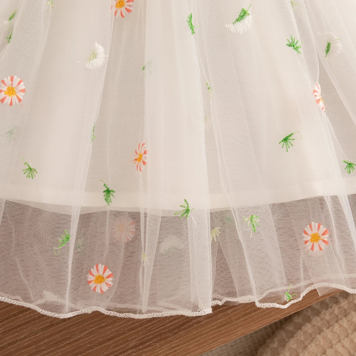 Spring And Autumn Floral Dress