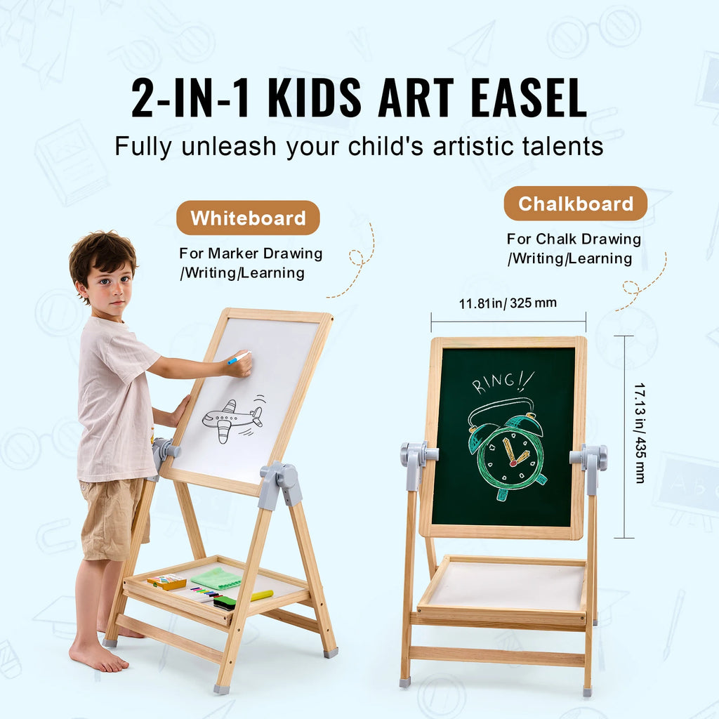 Creative Kids 2-in-1 Wooden Art Easel