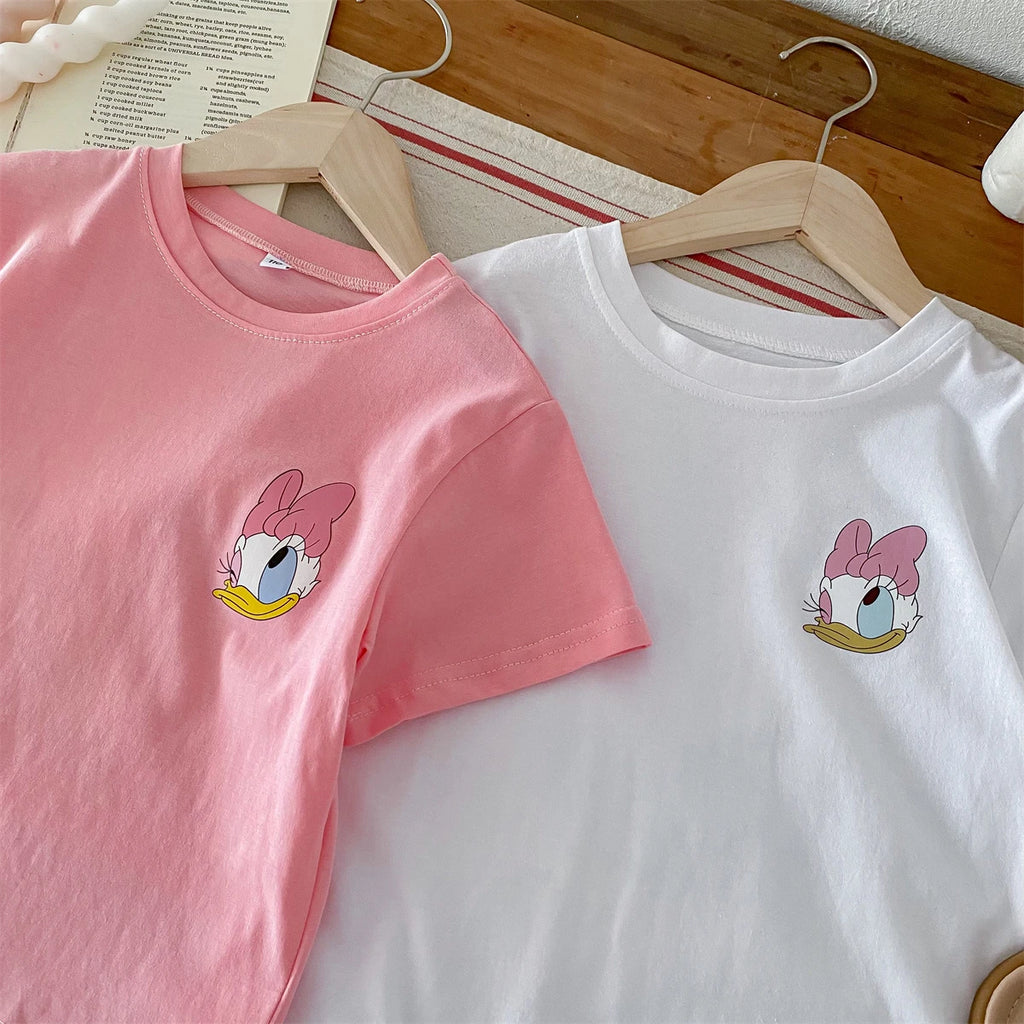 Girl's  Daisy Printed T-shirt