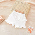 Girls Summer Denim Ruffle Shorts