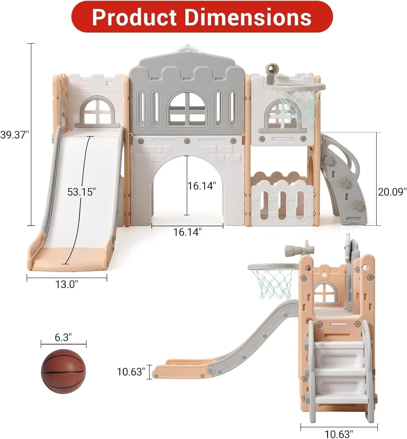 Castle Quest 8-in-1 Activity Slide Set