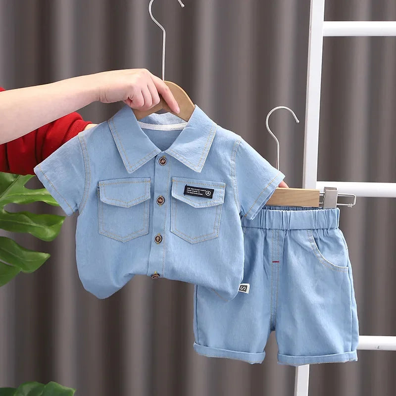 Denim Two-Piece Set