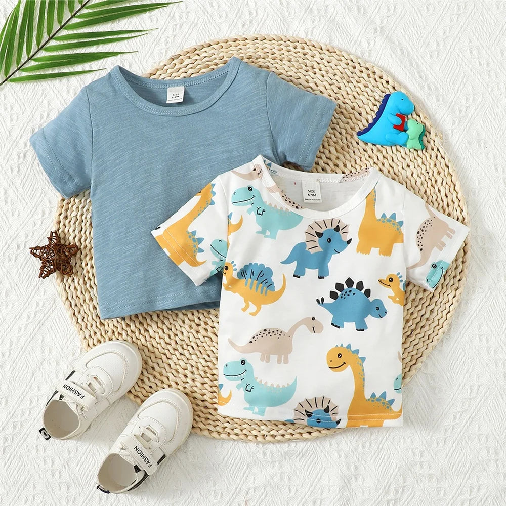 Dino Essential Cotton Tee 2PCS