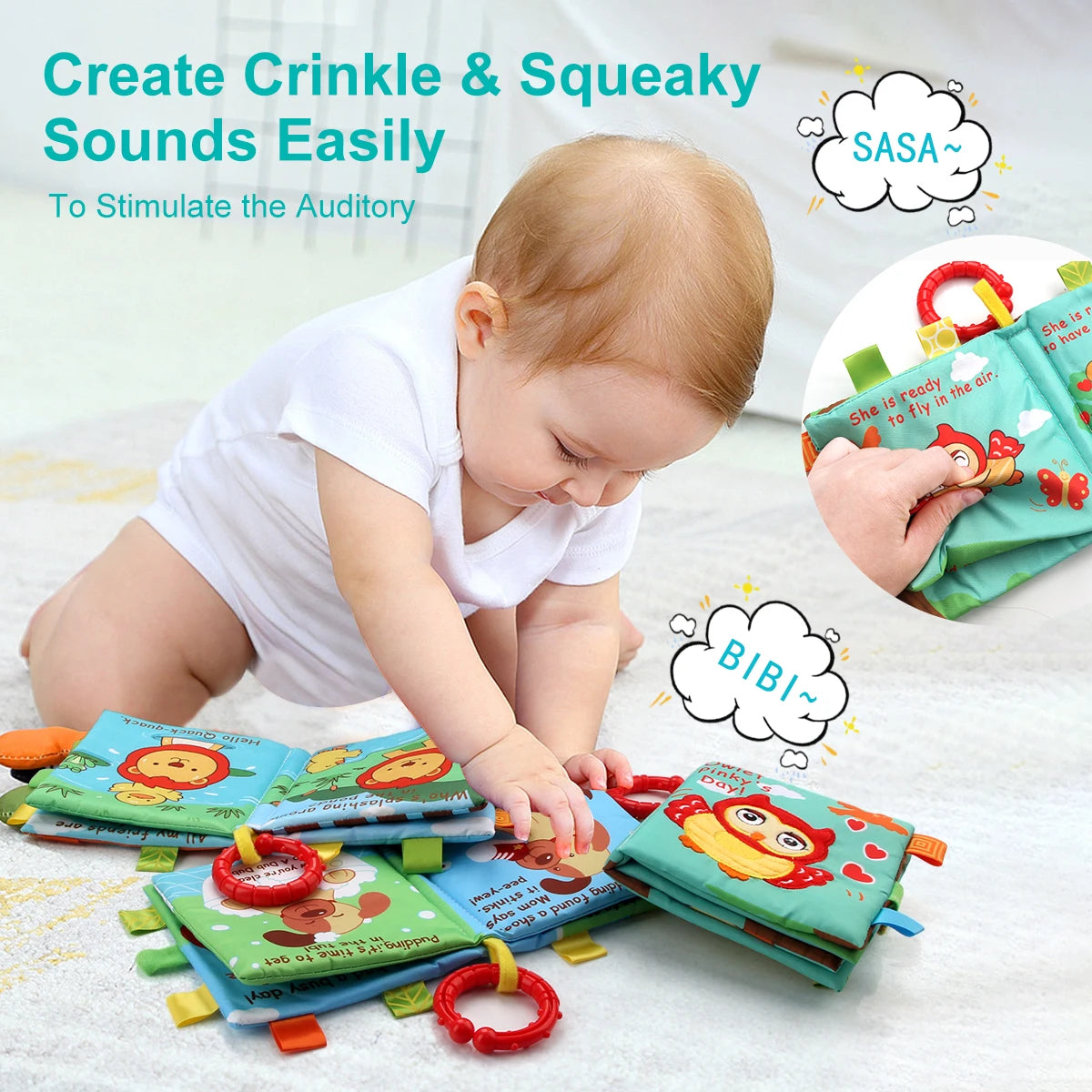 LittleSafari™ Baby Soft Story Books Set