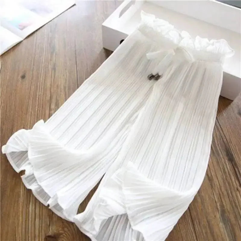Summer Ice Silk Wide Leg Trousers