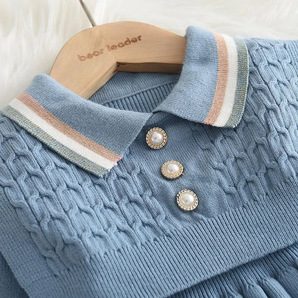 Retro Knitted Wool Dress