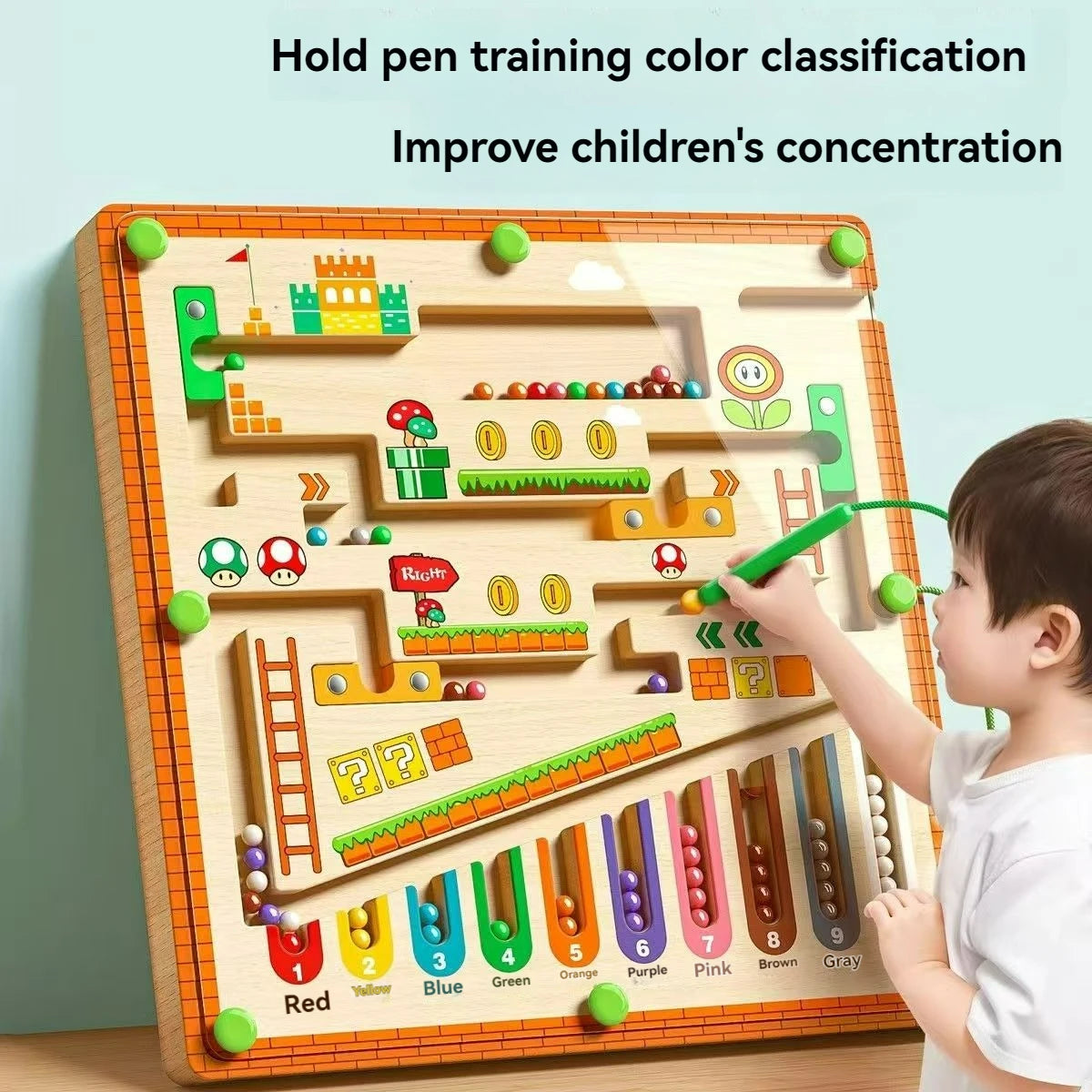 ColorPath™ Montessori Magnetic Maze Board