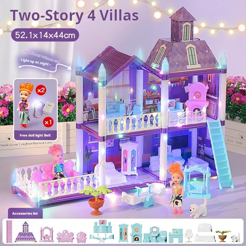Royal Glow Princess Mansion DIY Playset