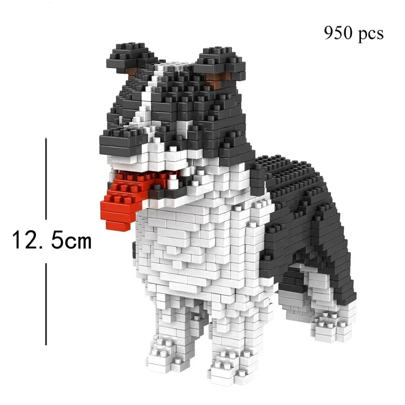 KNEW BUILT Dog Model Mini Building Block Toys