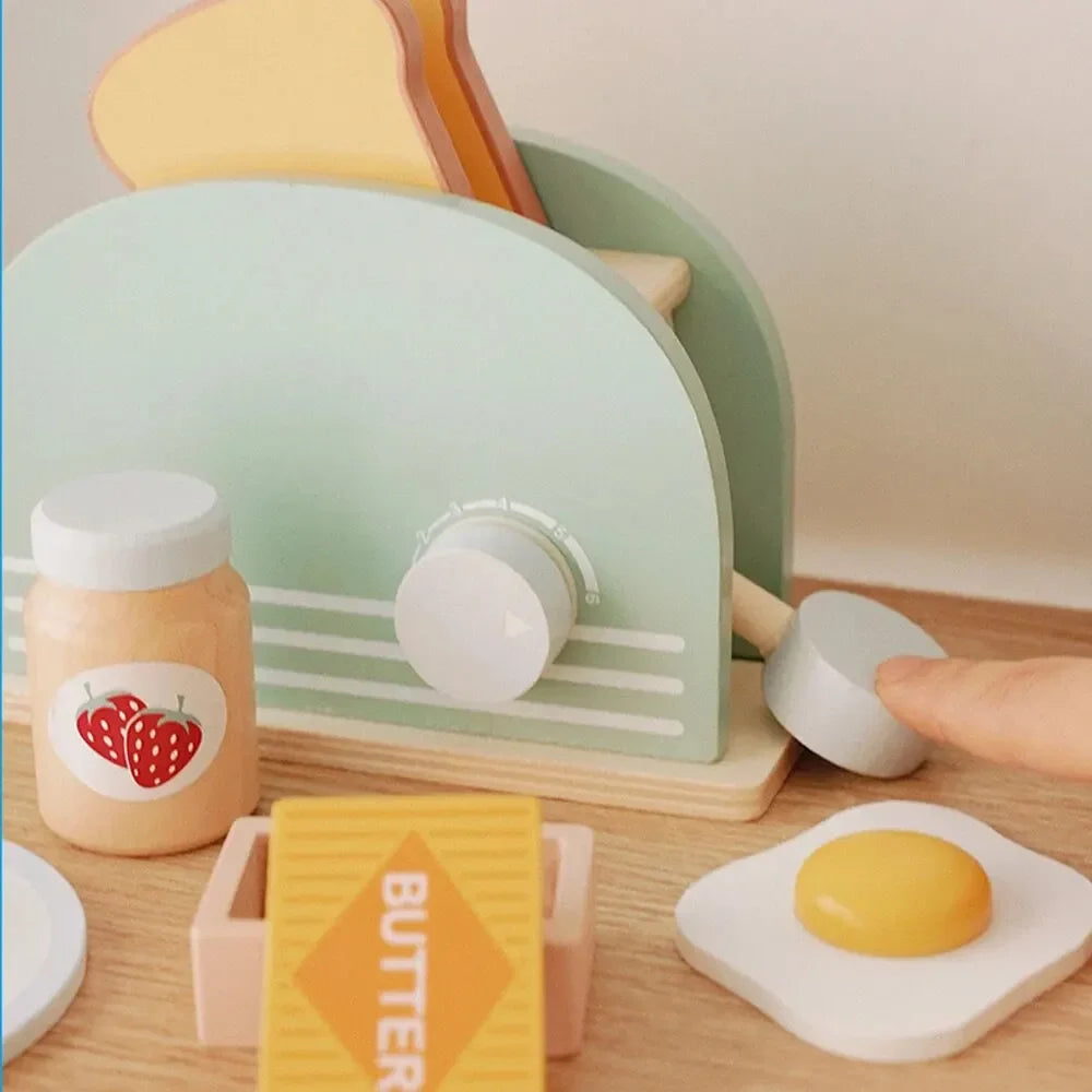 The Little Chef’s Wooden Toaster Set