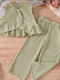 Cute Irregular Sleeveless Two-Piece