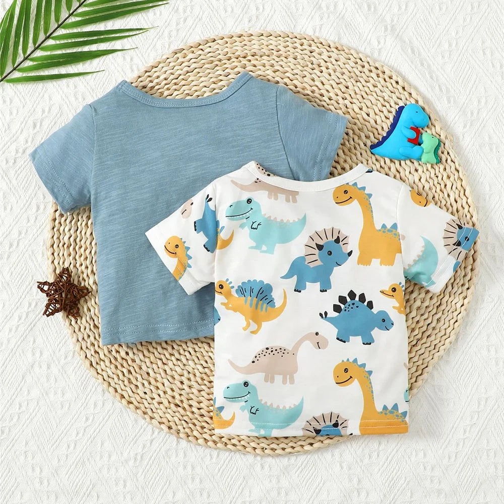 Dino Essential Cotton Tee 2PCS