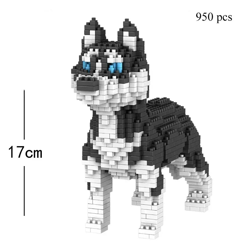 KNEW BUILT Dog Model Mini Building Block Toys